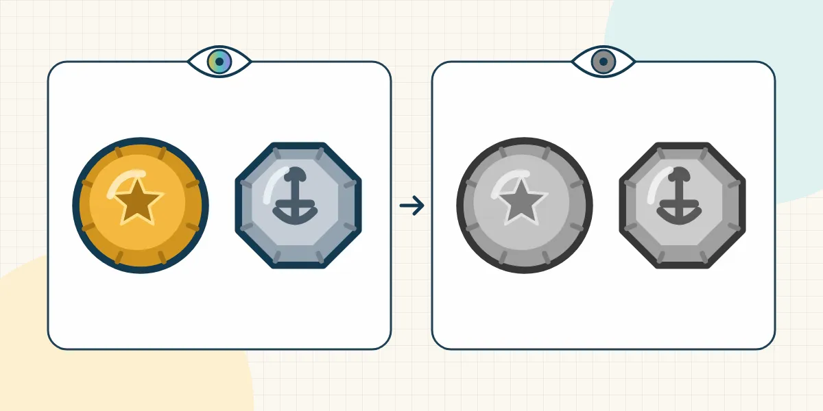 Round Gold, Octagonal Silver: Designing for Colour-Blind Children