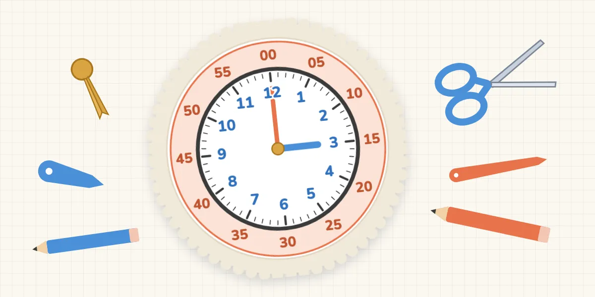 Make a Learning Clock: Paper Plate Clock Craft and Telling the Time Games