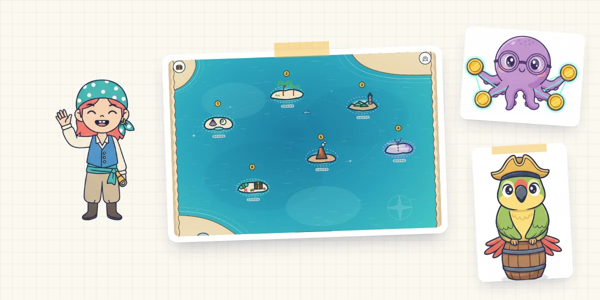 Number Pirates Is Here: Comparing Quantities on Six Islands